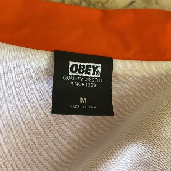 Obey Nylon Windbreaker Snap Front Jacket - Picture 9 of 15